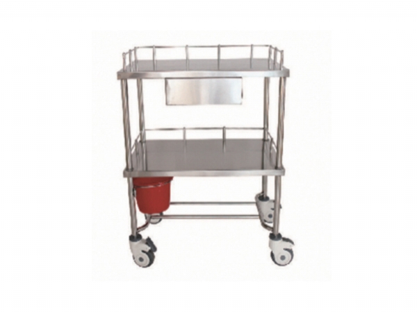 [B5]不銹鋼治療車(半抽屜)